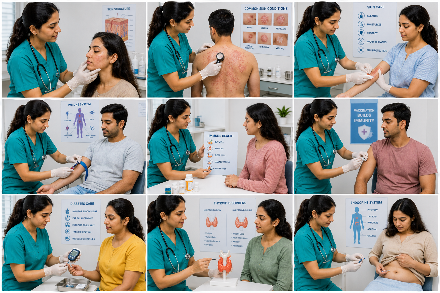 Dermatology, Immuno & Endocrine Nursing